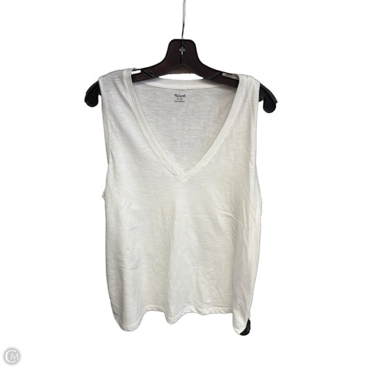 Top Sleeveless By Madewell In White, Size: Xl