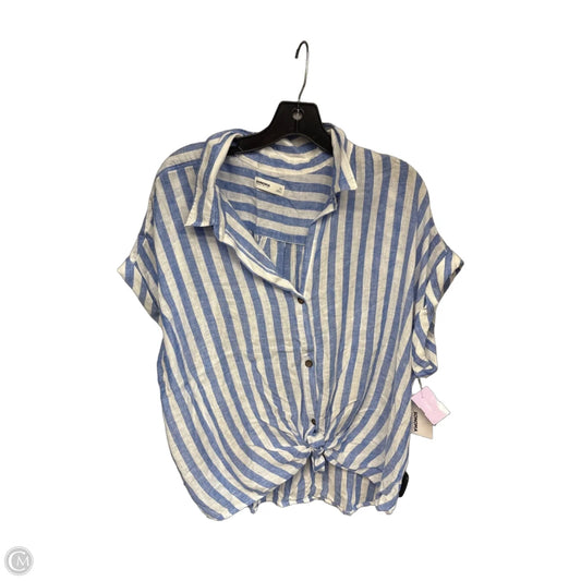 Top Short Sleeve By Sonoma In Striped Pattern, Size: Xl