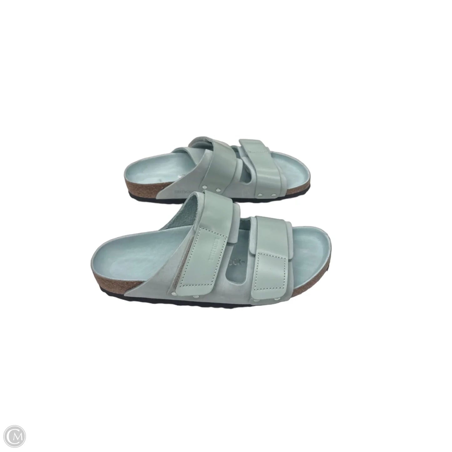 Sandals Flats By Birkenstock In Aqua, Size: 9
