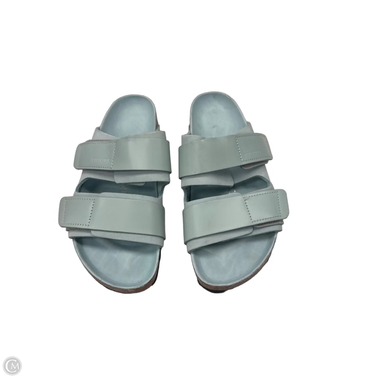 Sandals Flats By Birkenstock In Aqua, Size: 9