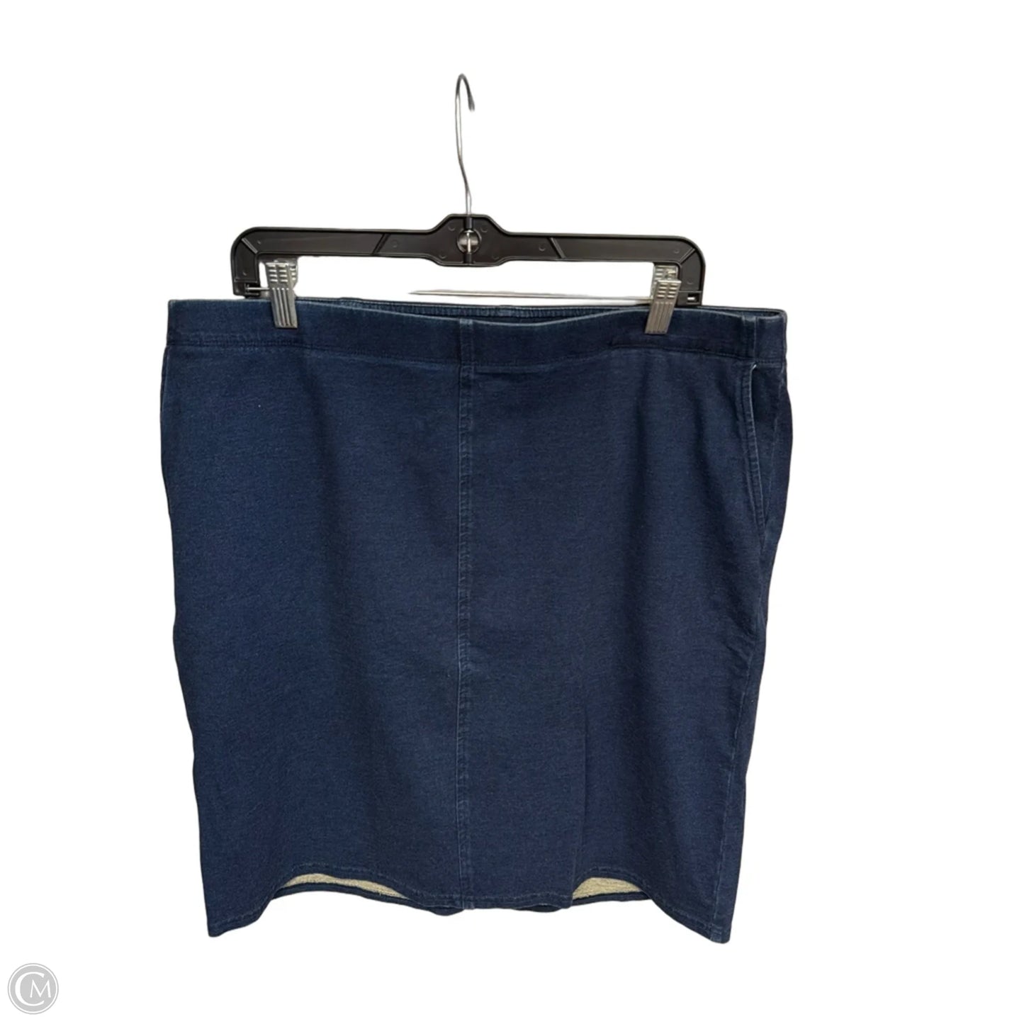 Skirt Maxi By Pure Jill In Blue Denim, Size: L