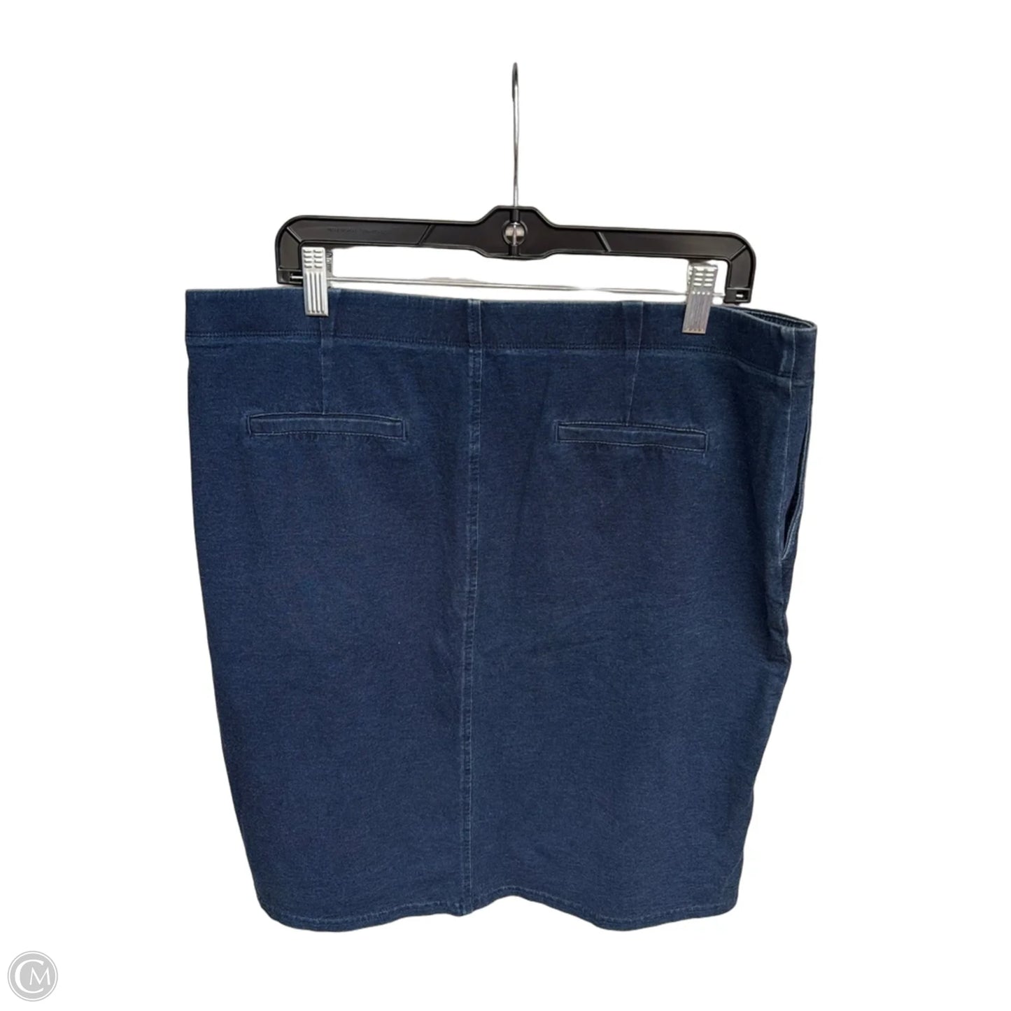 Skirt Maxi By Pure Jill In Blue Denim, Size: L