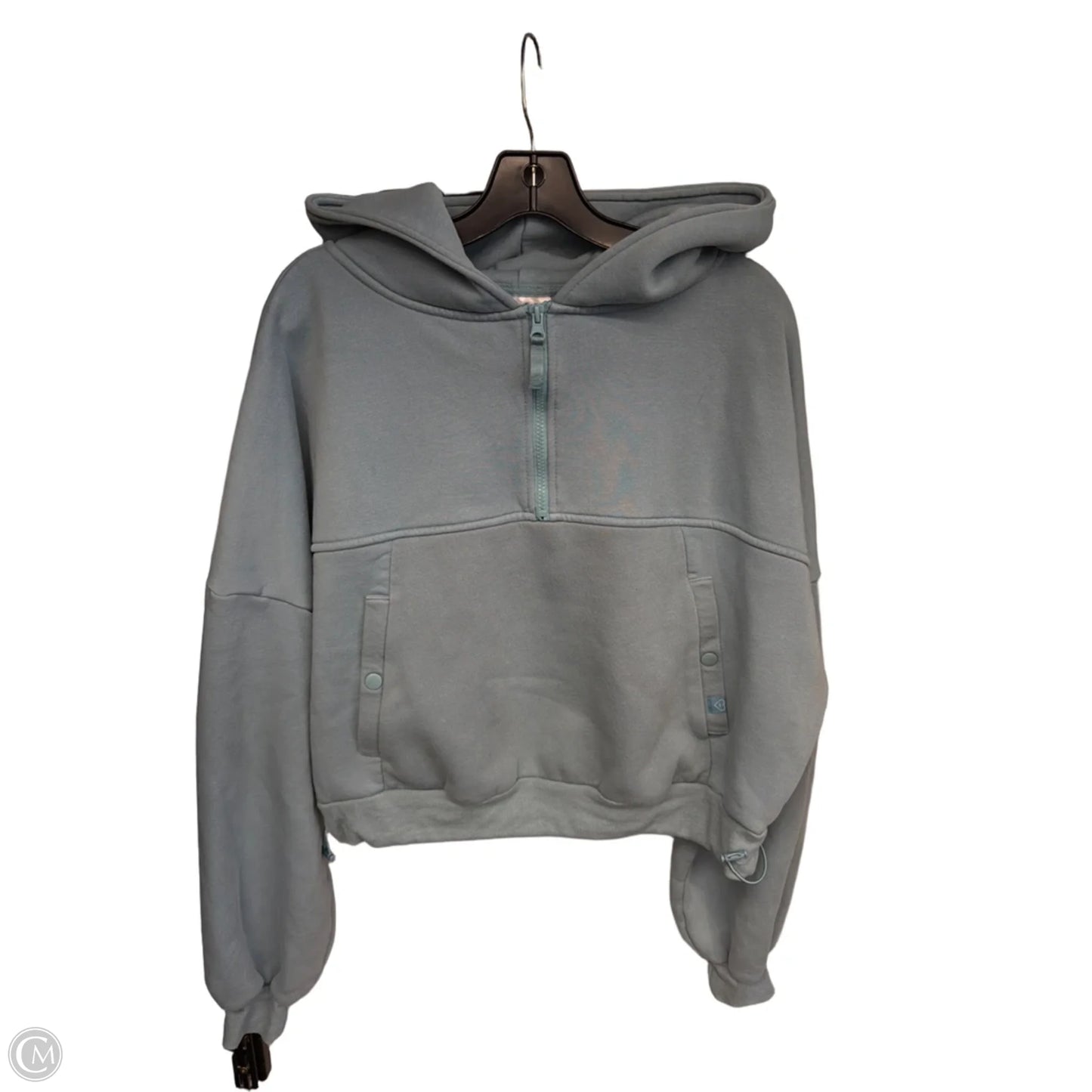 Sweatshirt Hoodie By Clothes Mentor In Aqua, Size: M