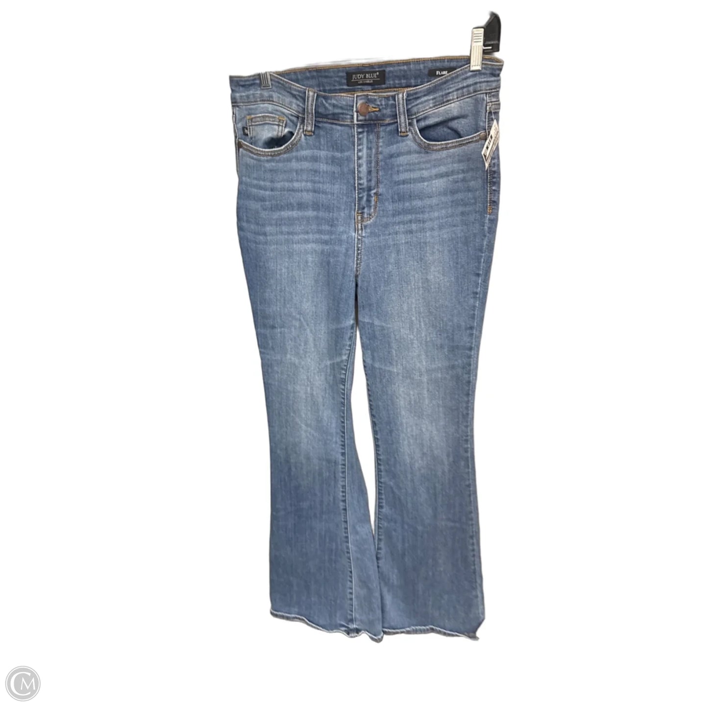 Jeans Flared By Judy Blue In Blue Denim, Size: M