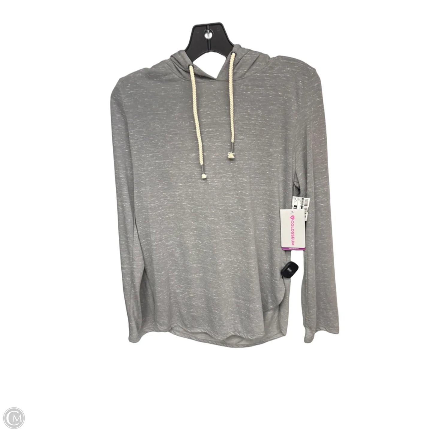 Athletic Top Long Sleeve Hoodie By Colosseum In Grey, Size: M