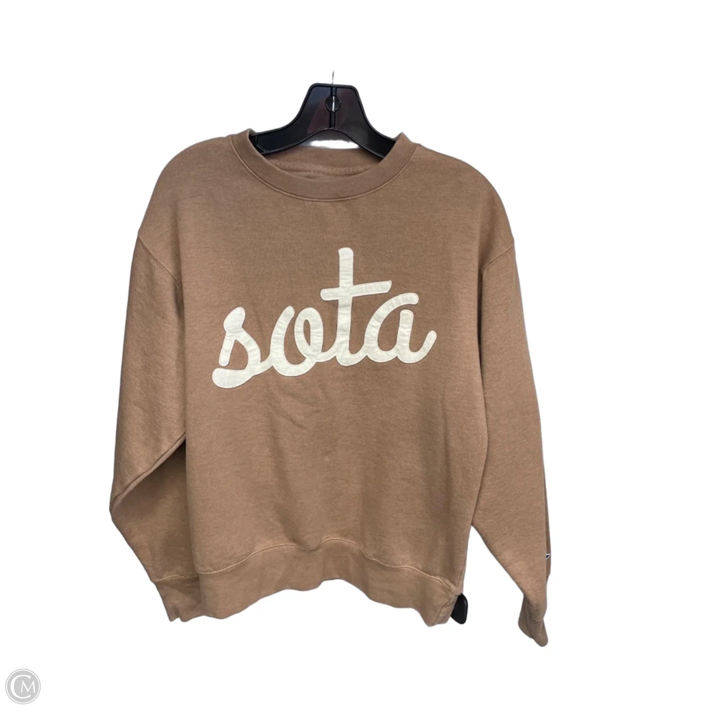 Sweatshirt Collar By Blue 84 In Brown, Size: S