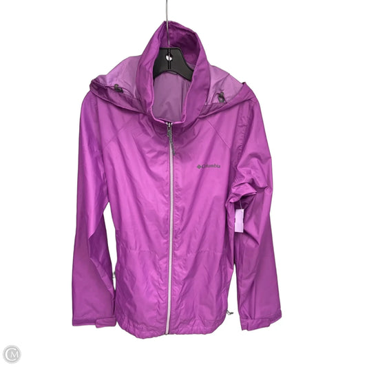 Jacket Windbreaker By Columbia In Purple, Size: Xl