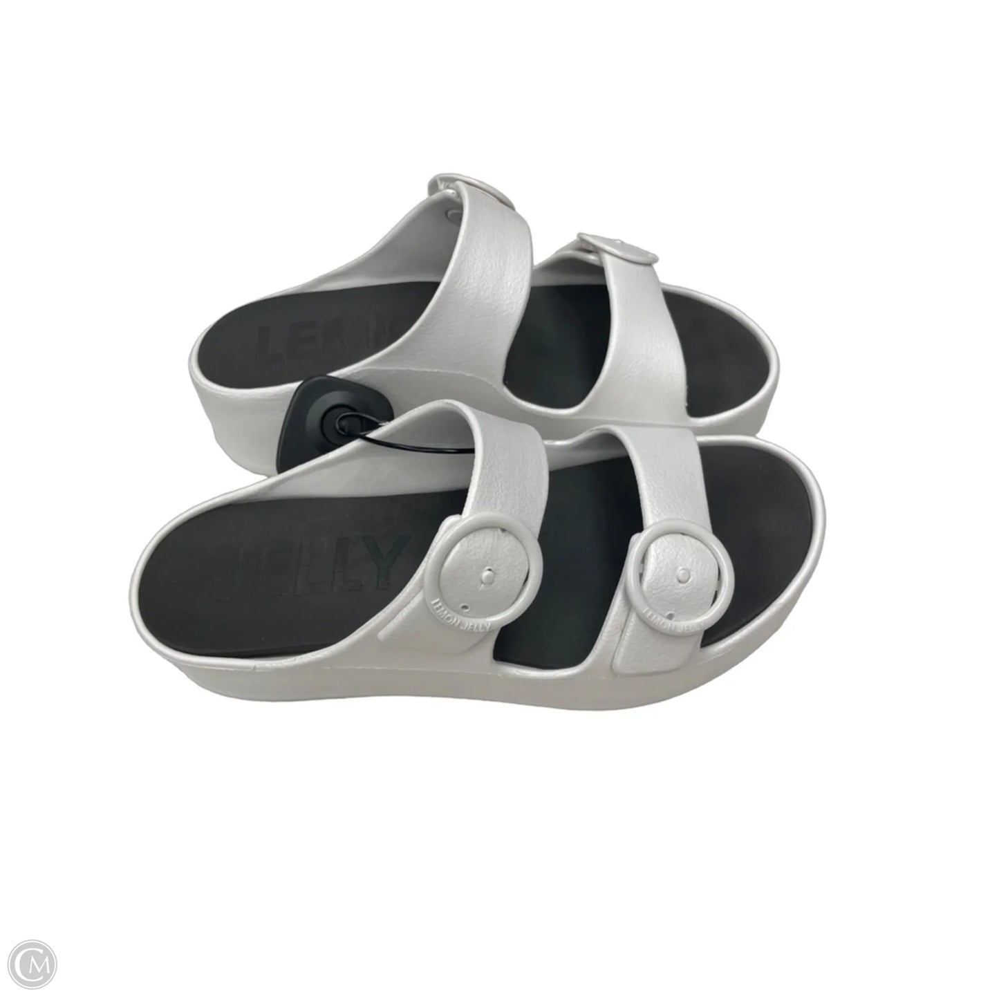 Sandals Heels Wedge By Clothes Mentor In White, Size: 9.5