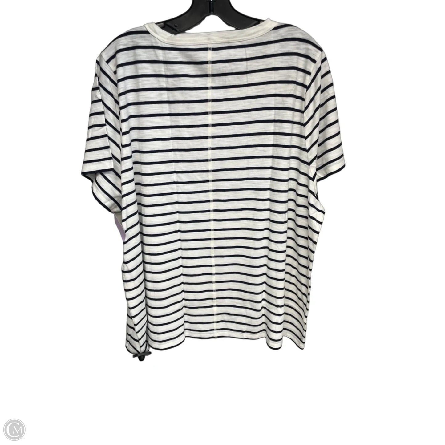 Top Short Sleeve By J. Crew In Striped Pattern, Size: 3x