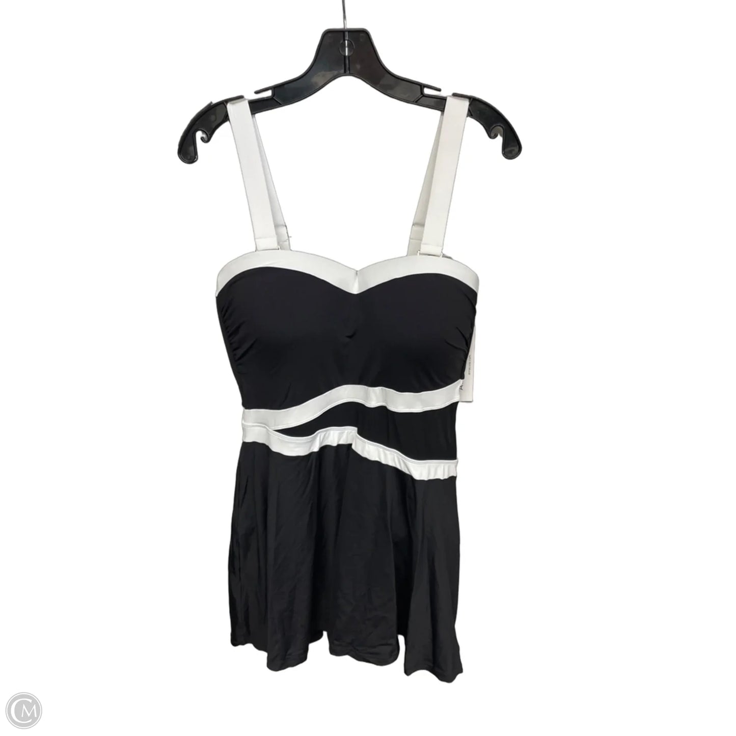 Swimsuit By Anne Cole In Black & White, Size: 18