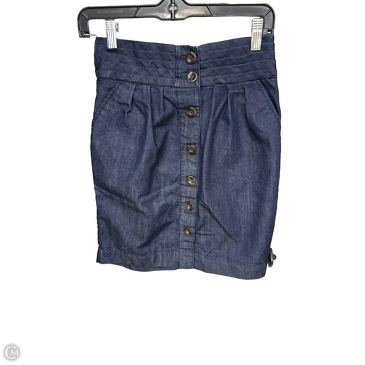 Skirt Midi By Pilcro In Blue Denim, Size: 2