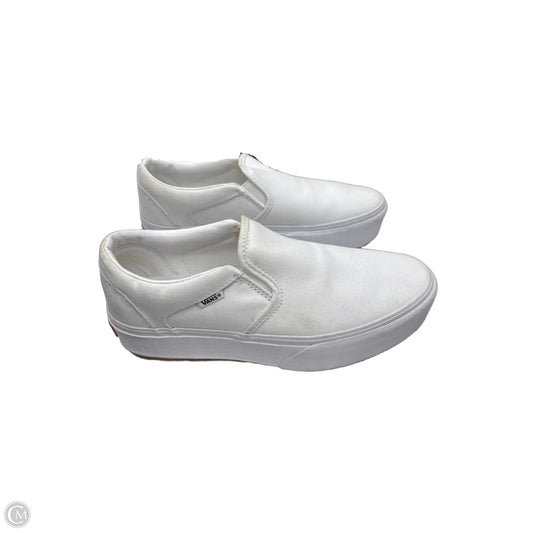 Shoes Heels Wedge By Vans In White, Size: 9