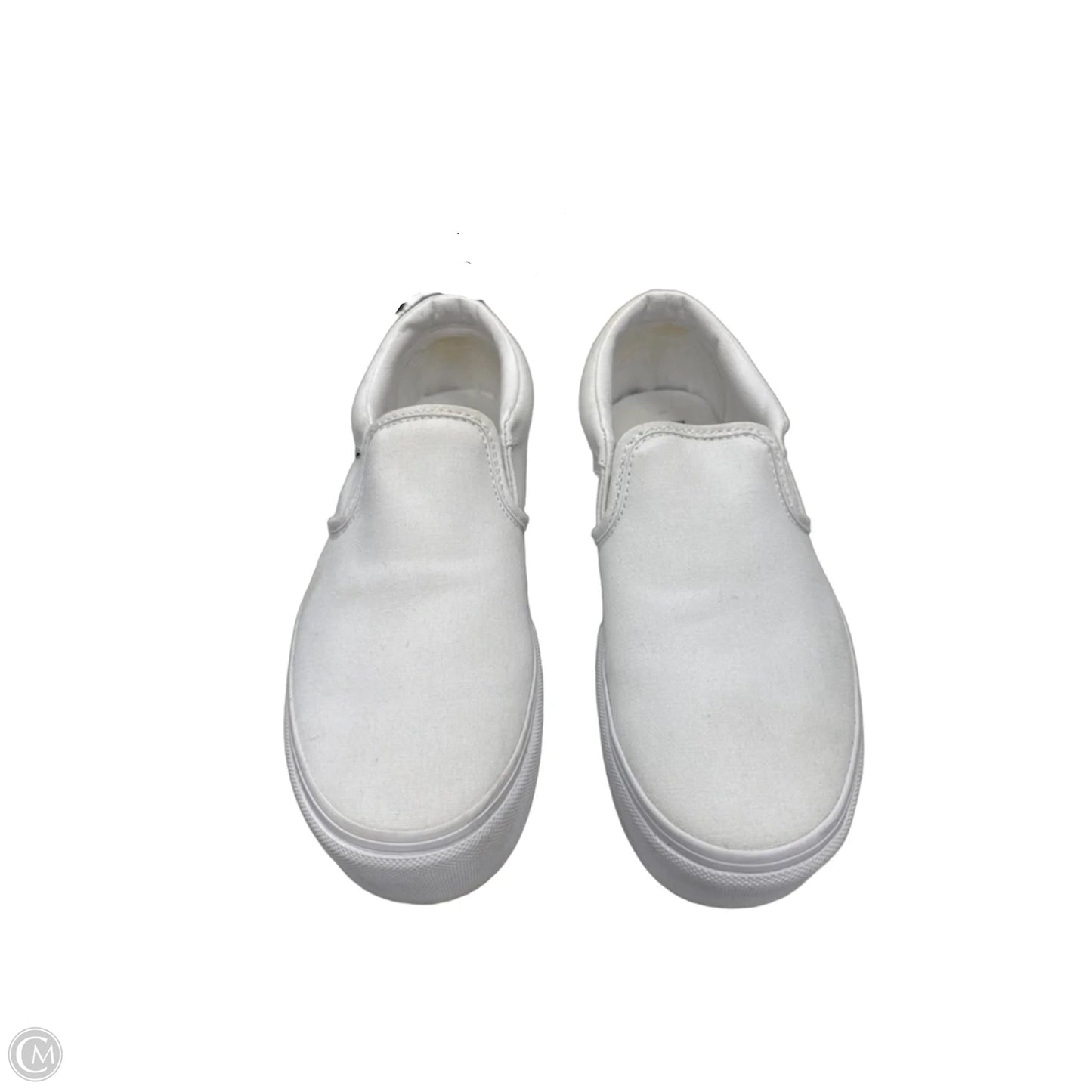 Shoes Heels Wedge By Vans In White, Size: 9