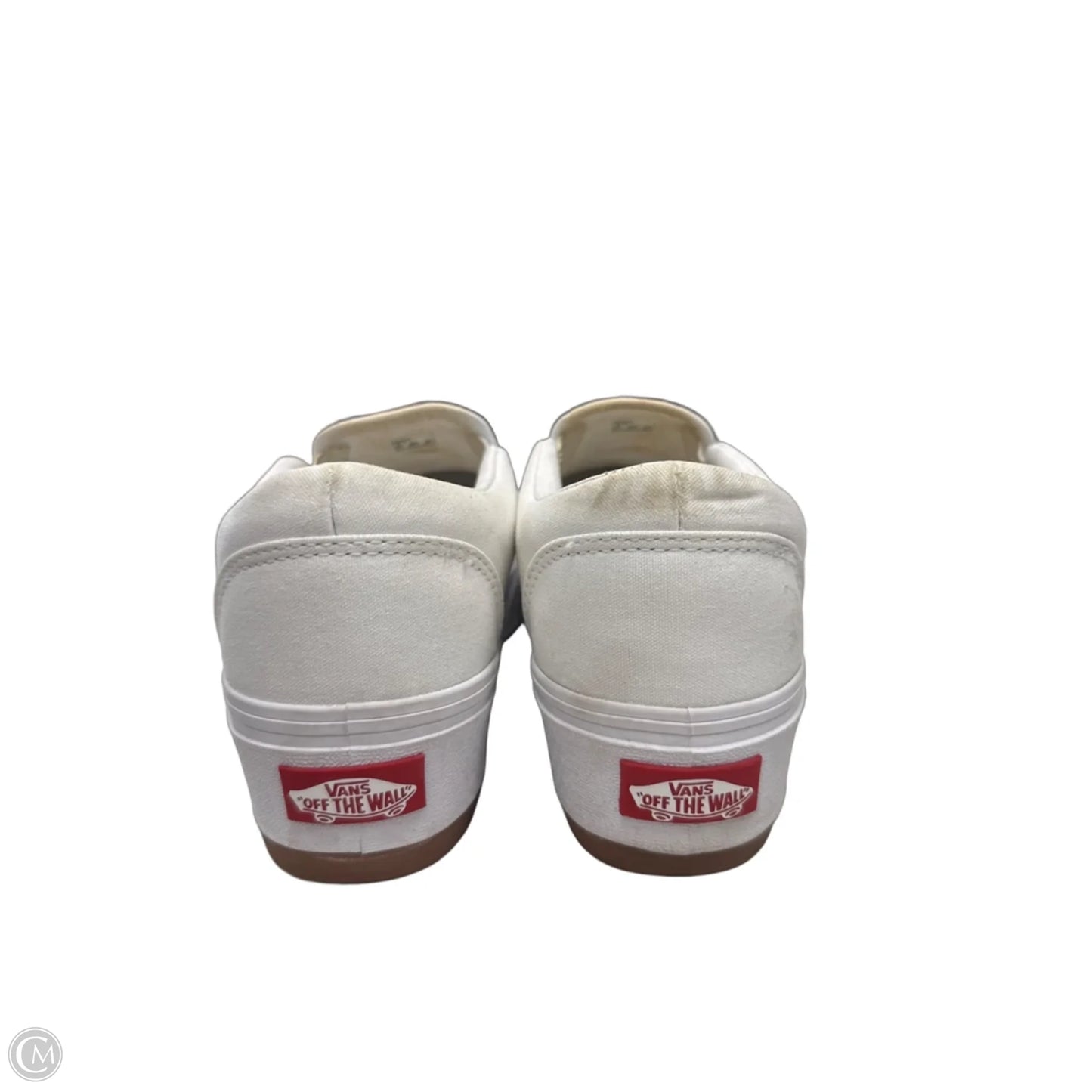 Shoes Heels Wedge By Vans In White, Size: 9