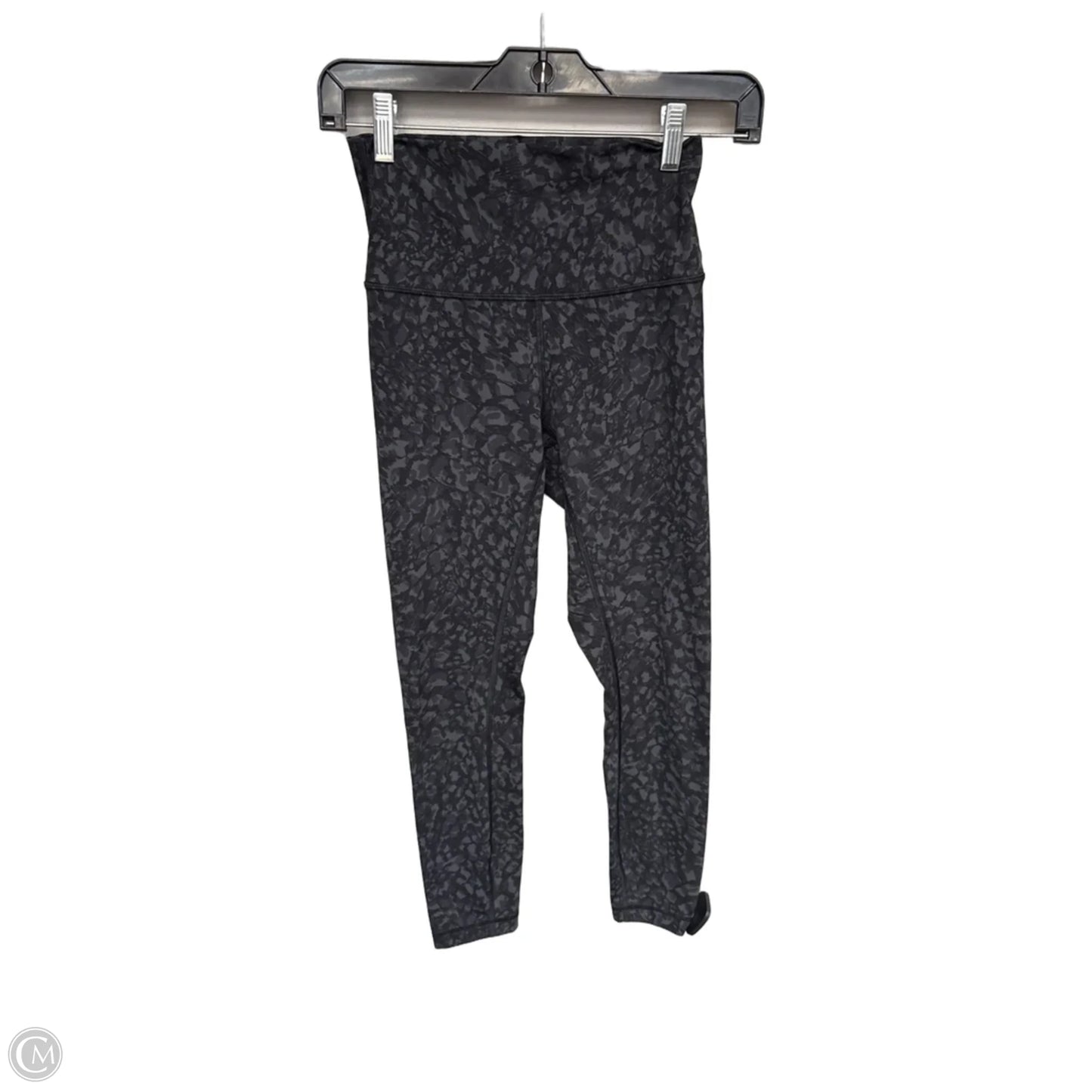 Athletic Leggings By Lululemon In Black & Grey, Size: 4
