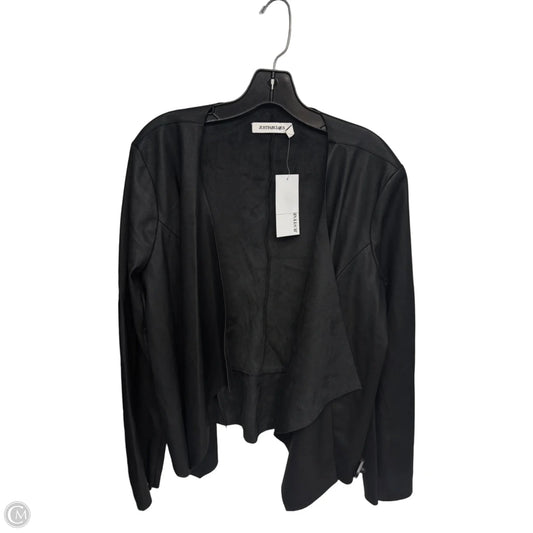 Cardigan By Just Fabulous In Black, Size: Xxl