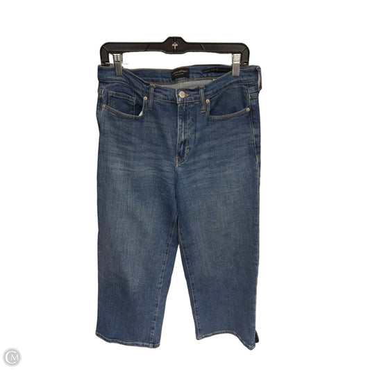 Jeans Straight By Banana Republic In Blue Denim, Size: 8