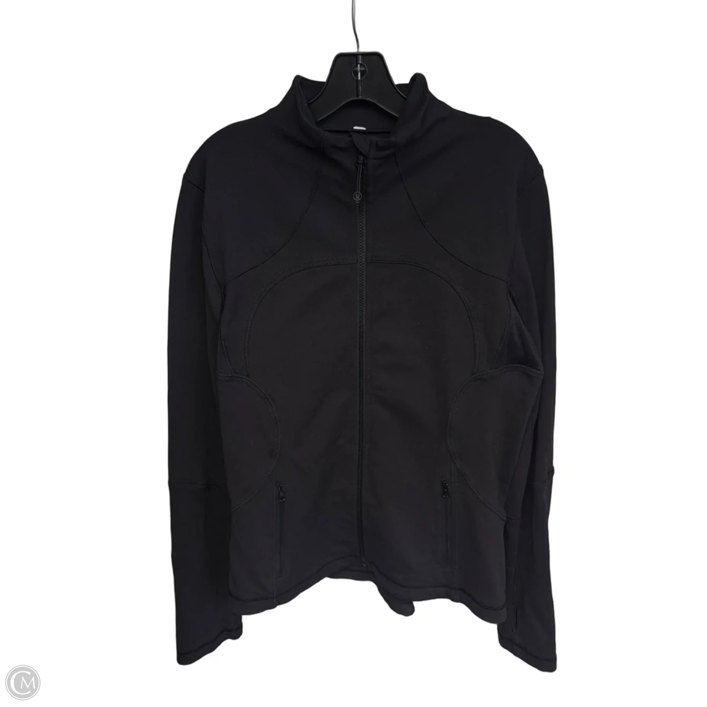 Athletic Jacket By Lululemon In Black, Size: M
