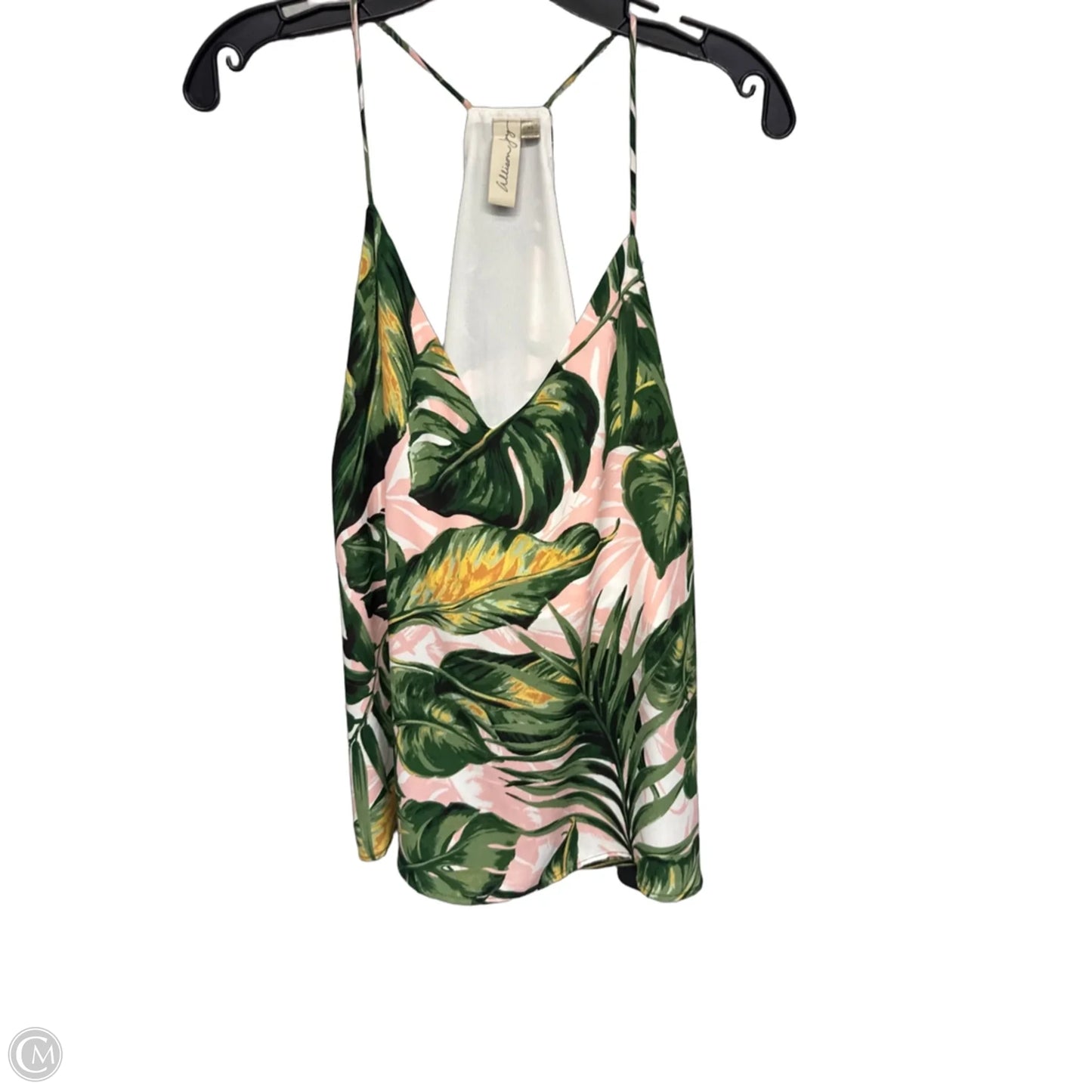 Top Sleeveless By Allison Joy In Tropical Print, Size: Xl