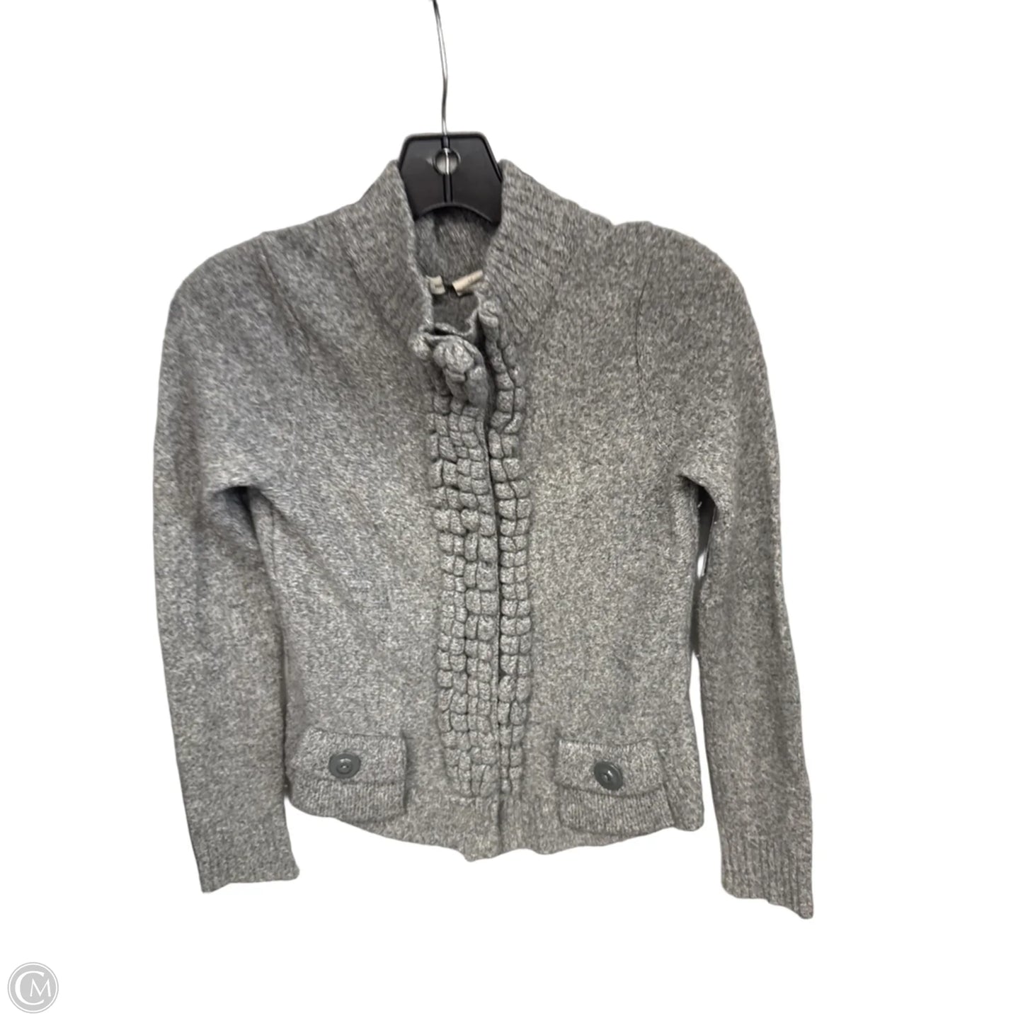 Sweater Cardigan By Moth In Grey, Size: S