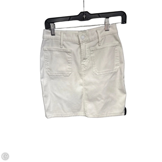 Skirt Midi By Mother In White Denim, Size: 4