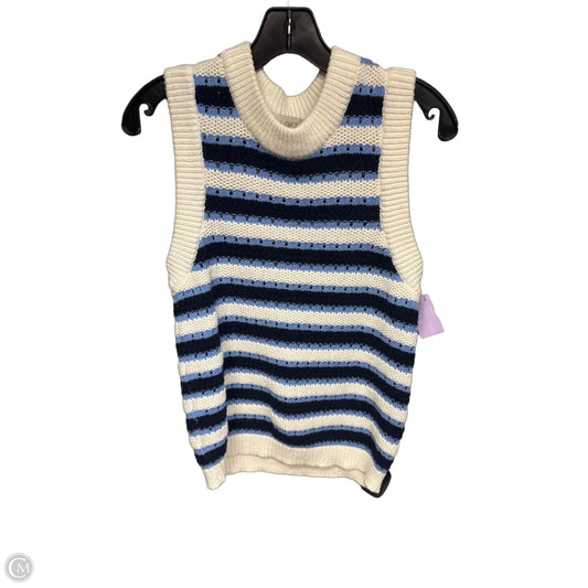 Top Sleeveless By Loft In Striped Pattern, Size: S