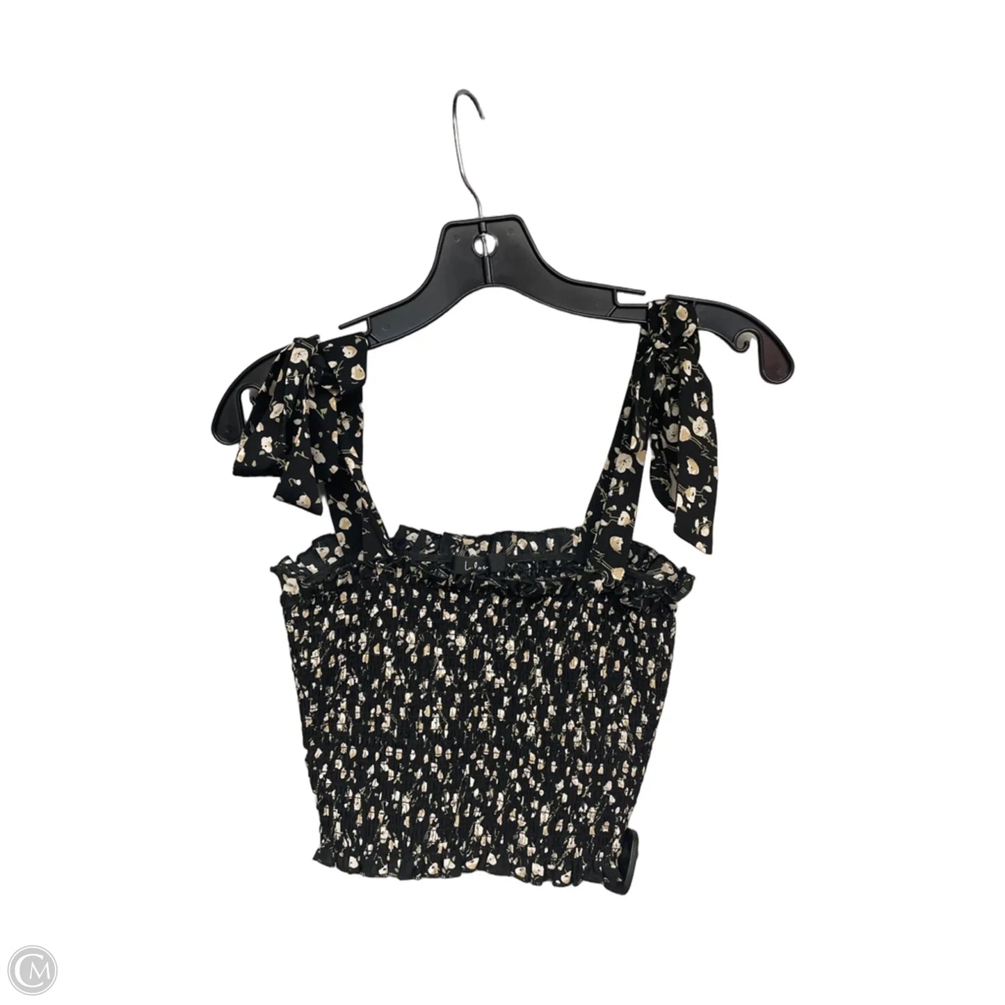 Top Sleeveless By Lulus In Black & Tan, Size: S