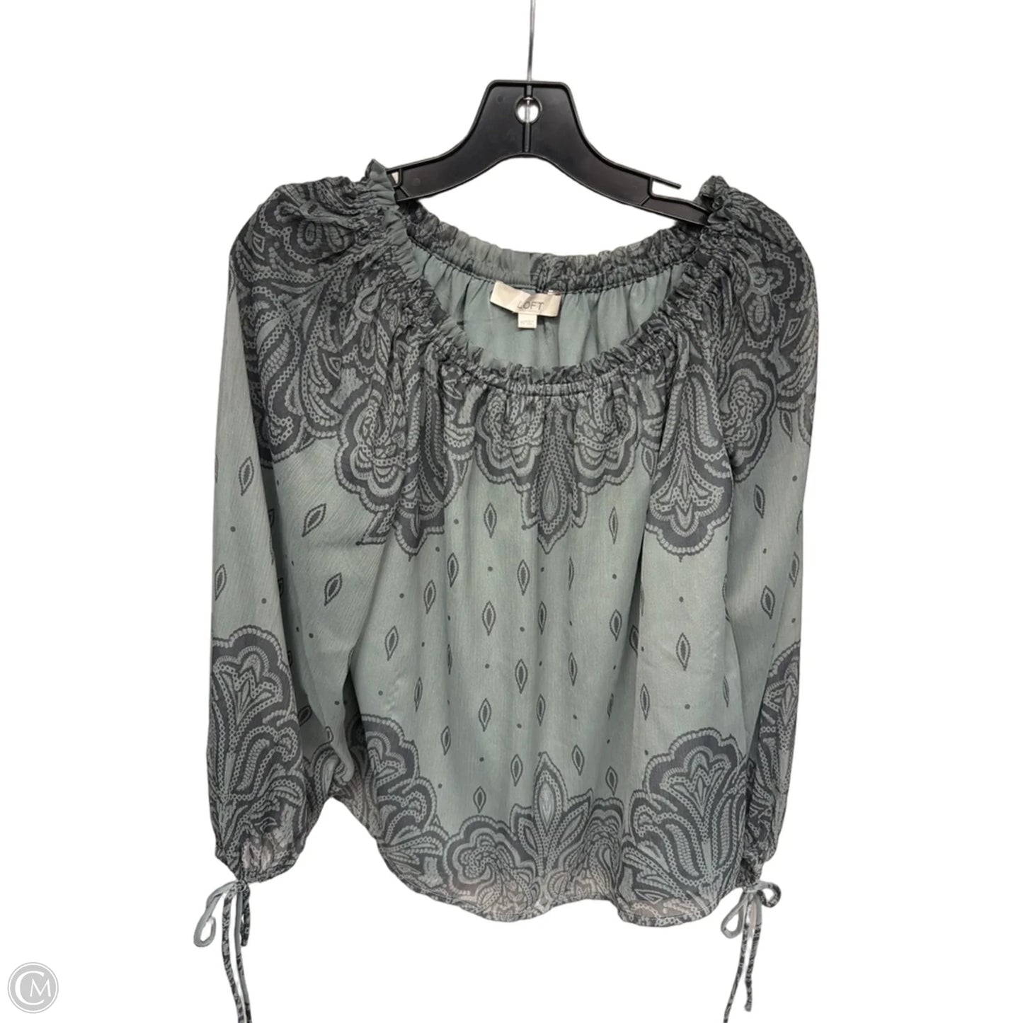 Top Long Sleeve By Loft In Green, Size: Xs