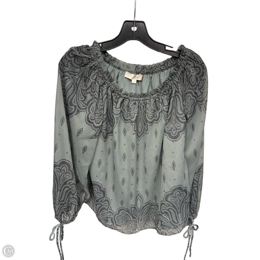 Top Long Sleeve By Loft In Green, Size: Xs