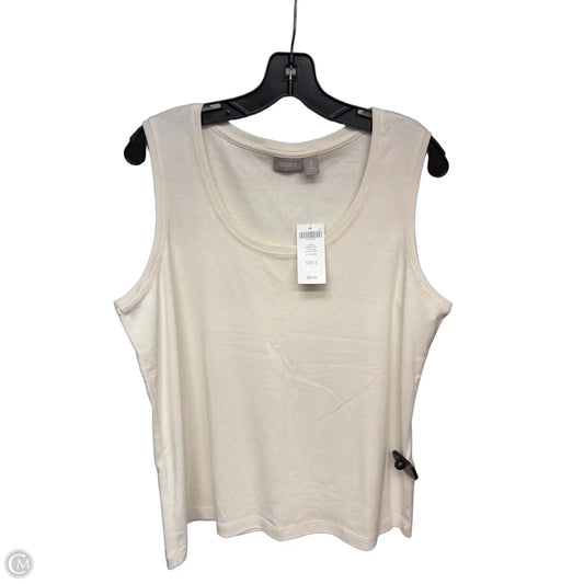 Top Sleeveless Basic By Chicos In Cream, Size: Xl
