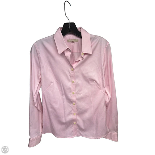 Top Long Sleeve By Banana Republic In Pink, Size: 10