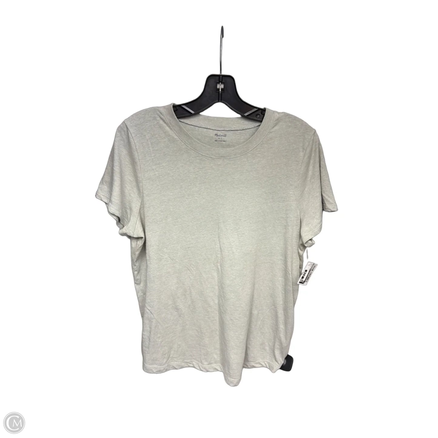 Top Short Sleeve Basic By Madewell In Green, Size: L