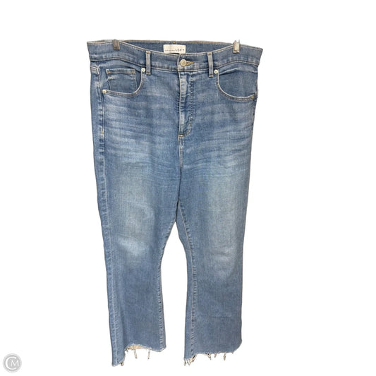 Jeans Cropped By Loft In Blue Denim, Size: 10