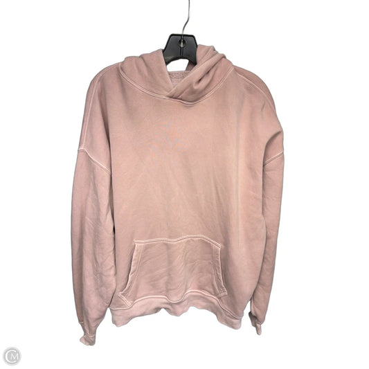 Sweatshirt Hoodie By Abercrombie And Fitch In Pink, Size: M
