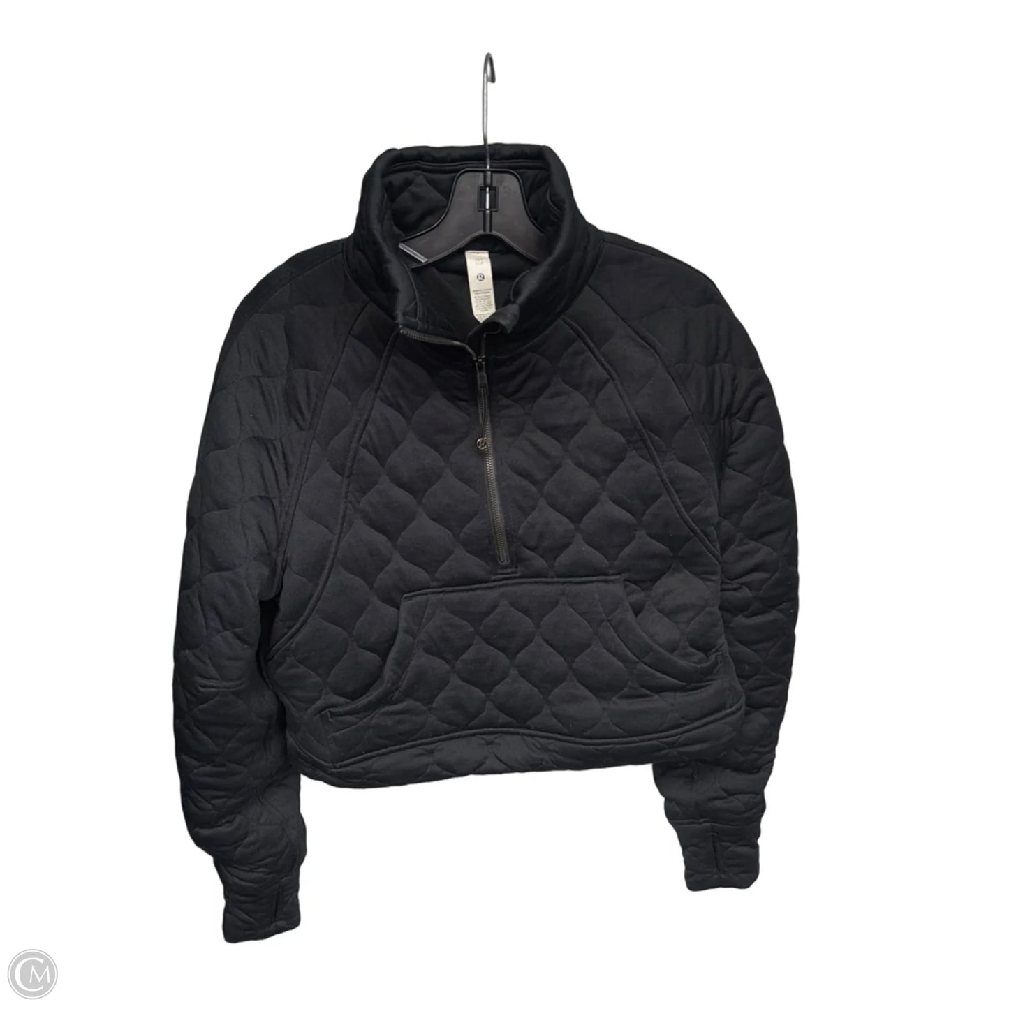 Athletic Jacket By Lululemon In Black, Size: S