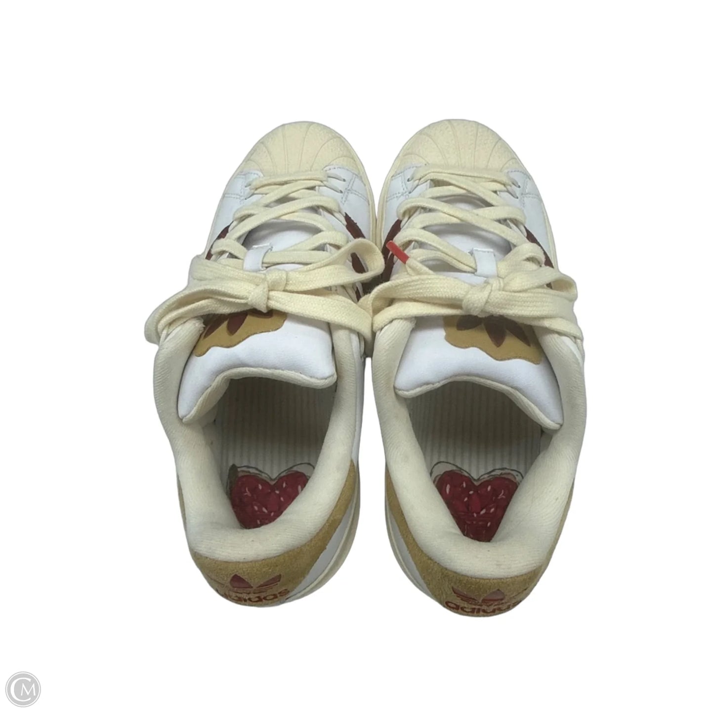 Shoes Sneakers By Adidas In Cream & Red, Size: 8.5