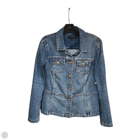 Jacket Denim By Talbots In Blue Denim, Size: M