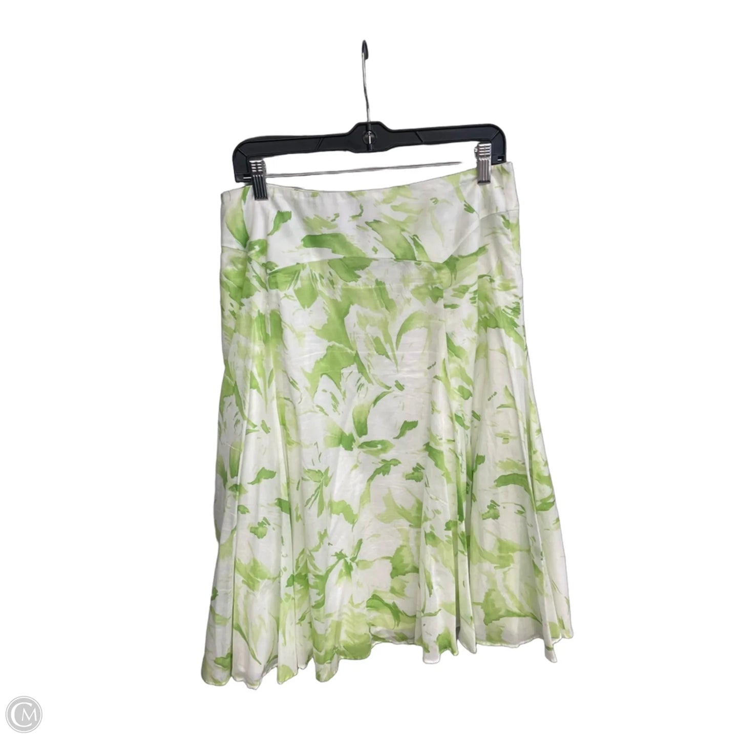 Skirt Maxi By Jones New York In Green & White, Size: 8