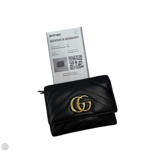 Wallet Luxury Designer By Gucci, Size: Small