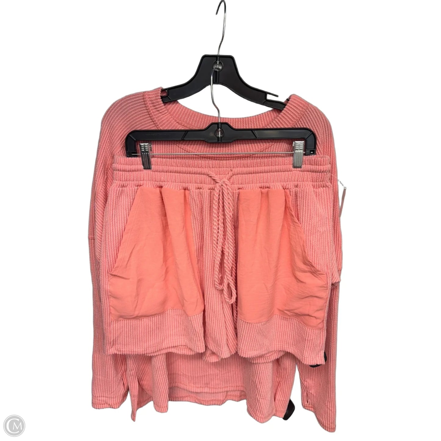 Shorts Set By Blakeley In Orange & Pink, Size: 2x