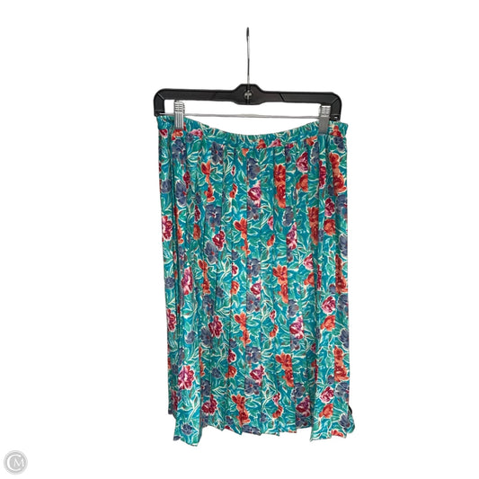 Skirt Midi By Leslie Fay In Floral Print, Size: 10p