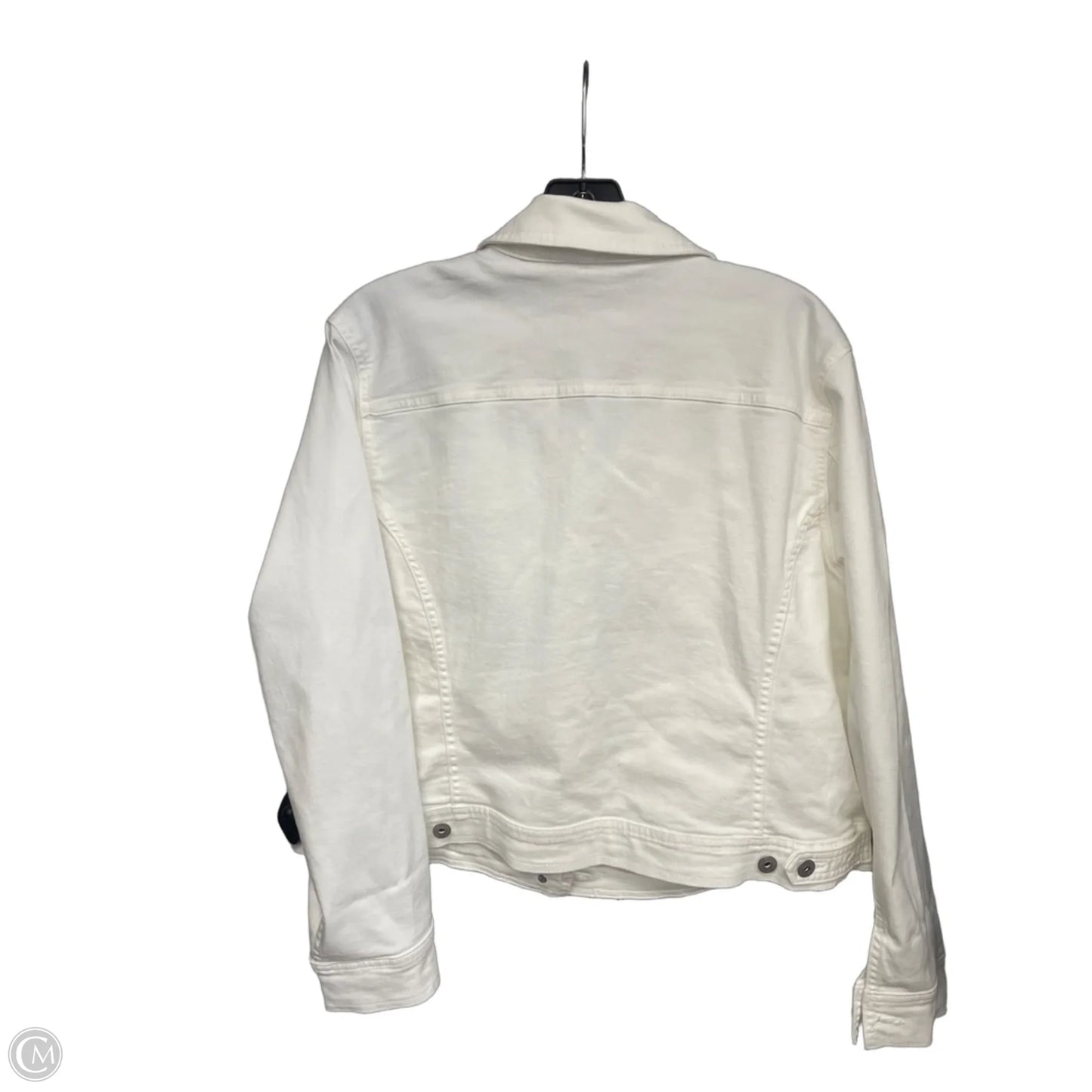 Jacket Denim By Style And Company In White Denim, Size: Xlp