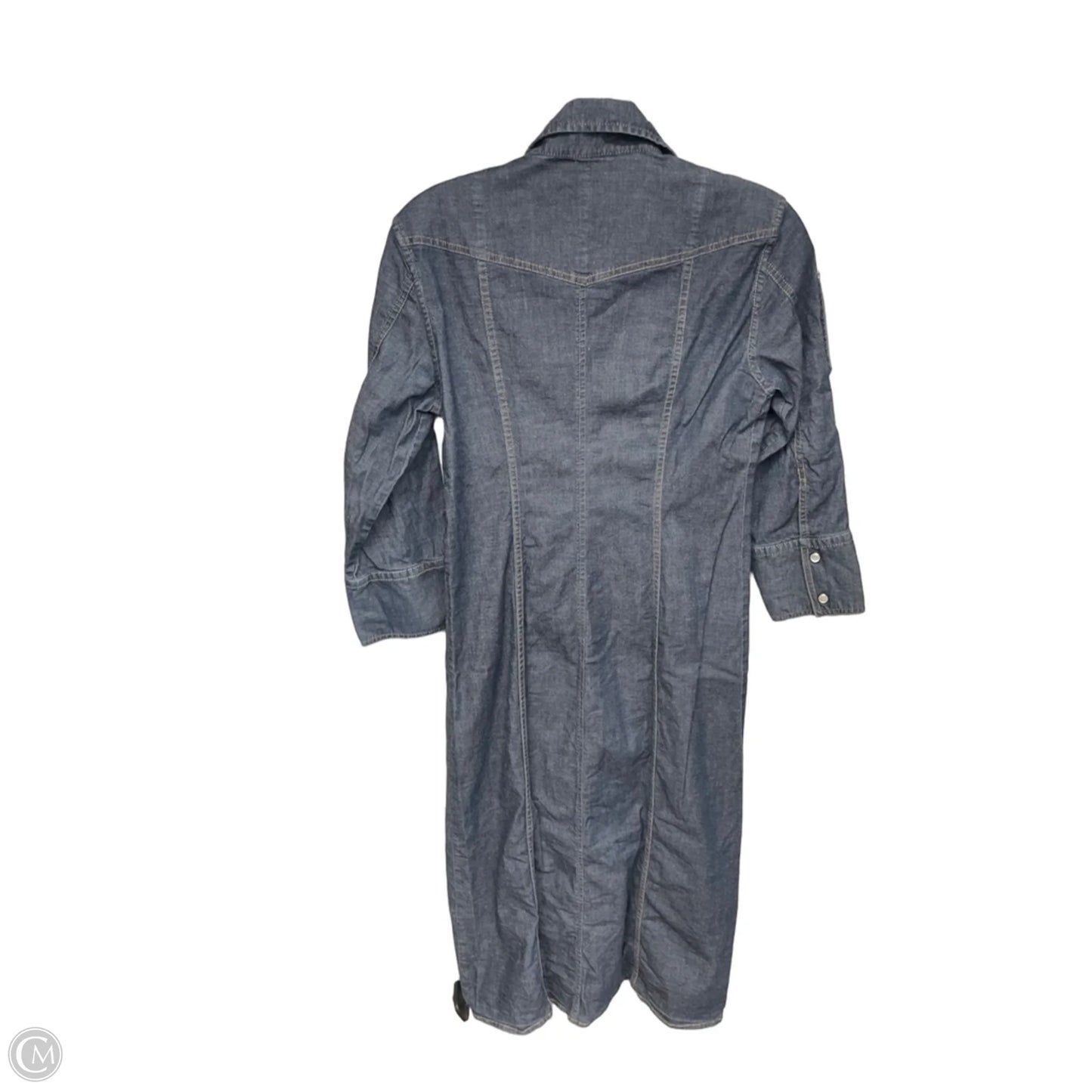 Dress Casual Midi By Dkny In Blue Denim, Size: 6