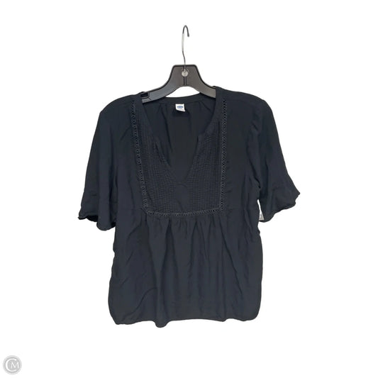 Top Short Sleeve By Old Navy In Black, Size: M