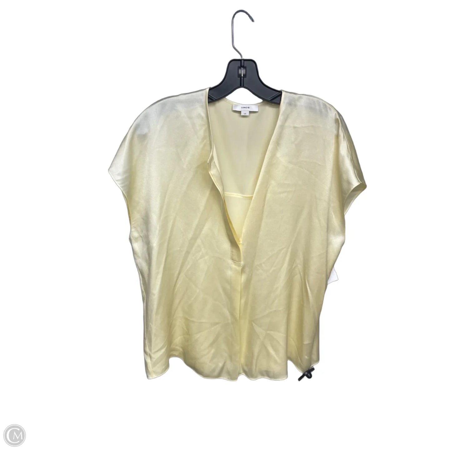 Top Sleeveless By Vince In Yellow, Size: L