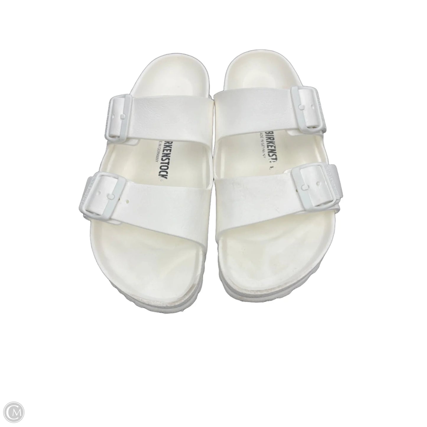 Sandals Flats By Birkenstock In White, Size: 7