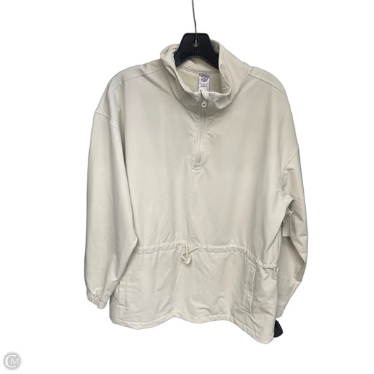 Athletic Jacket By Te Verde In Cream, Size: L