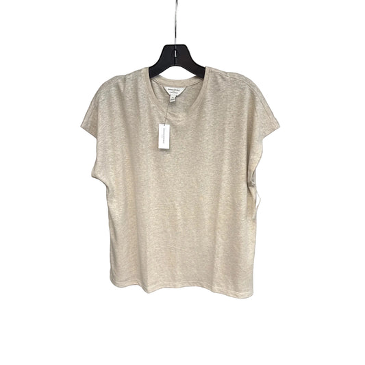 Top Short Sleeve By Banana Republic In Beige, Size: Xl