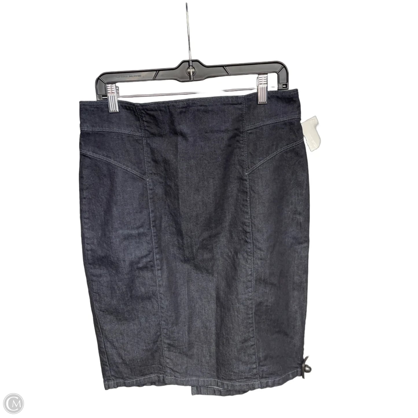 Skirt Midi By Ann Taylor In Blue Denim, Size: 12