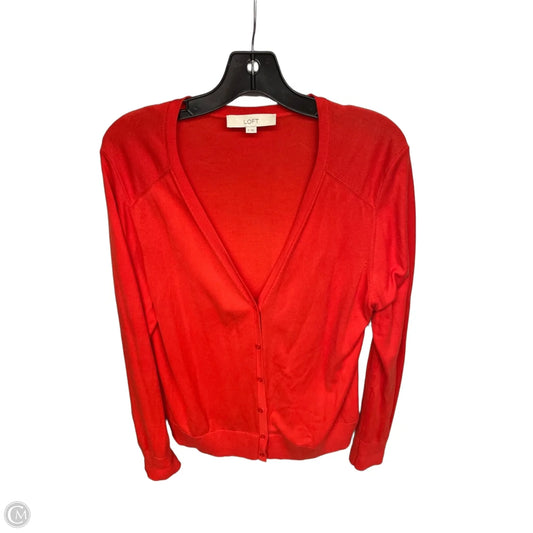 Cardigan By Loft In Red, Size: Xl